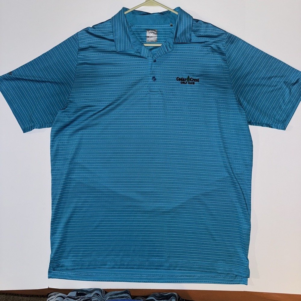 Men's XL Callaway Opti-Dri Short Sleeve Polo Cedar Crest Golf Club Tennessee